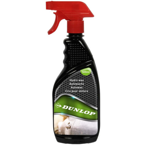 DUNLOP Hydro Wax Cire Auto 500ml - Protection & Brillance Longue Durée, Application Facile, Entretien Quotidien Carrosserie