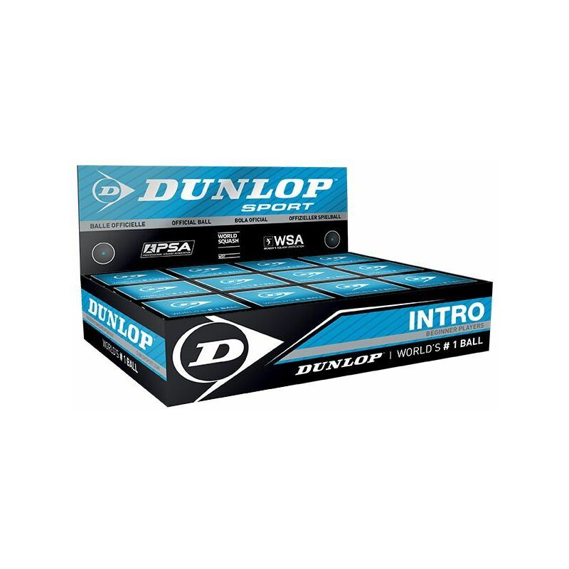 Dunlop - Intro Squash Balls (1 Ball Box of 12) - - - Multi