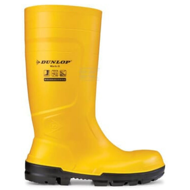 NB2JF01 S5 sr Bottes de travail en pvc - 46 (eu) - Jaune foncé - Dunlop