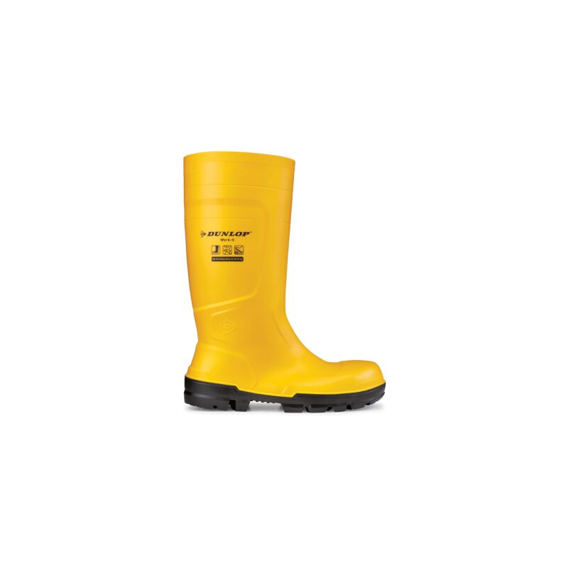 NB2JF01 S5 sr Bottes de travail en pvc - 43 (eu) - Jaune foncé - Dunlop