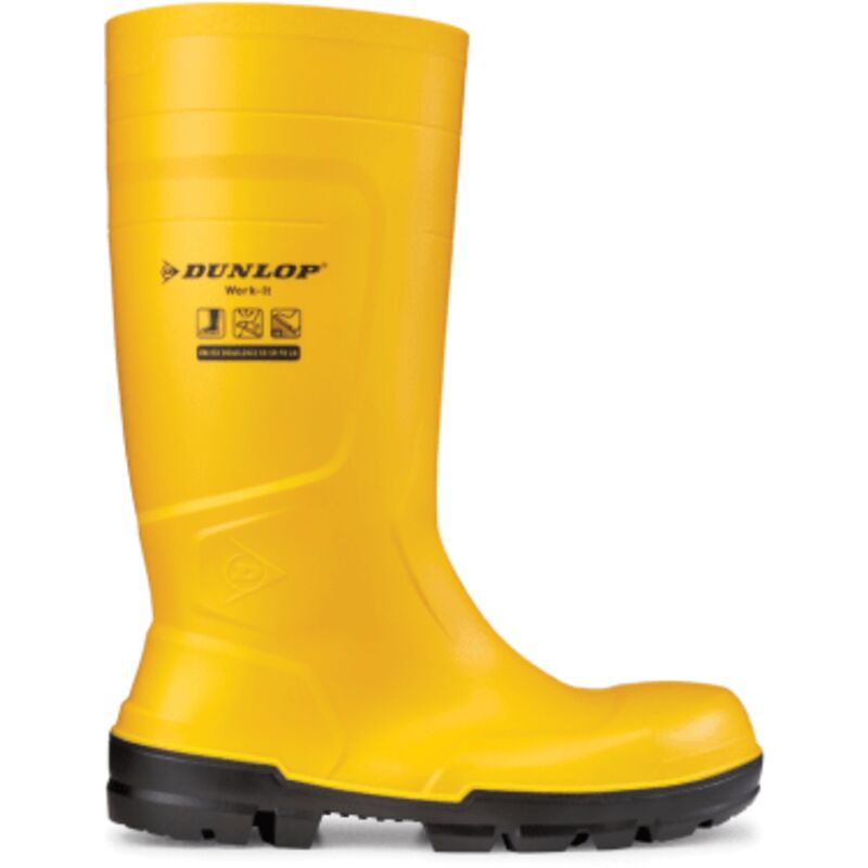 NB2JF01 S5 sr Bottes de travail en pvc - 42 (eu) - Jaune foncé - Dunlop