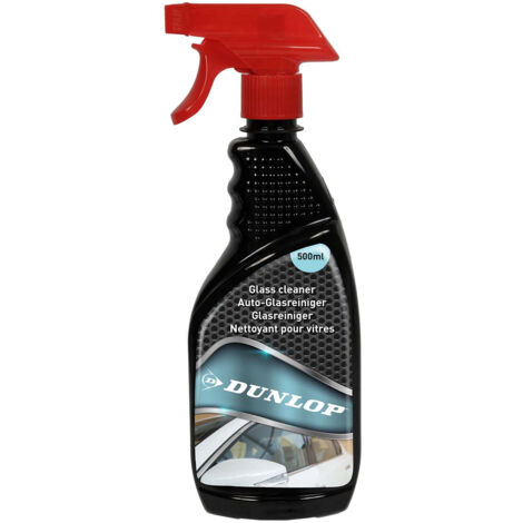 DUNLOP Nettoyant Vitres 500ml - Finition Sans Traces, Nettoyage Pare-Brise & Vitres Auto, Visibilité Parfaite, Usage Quotidien