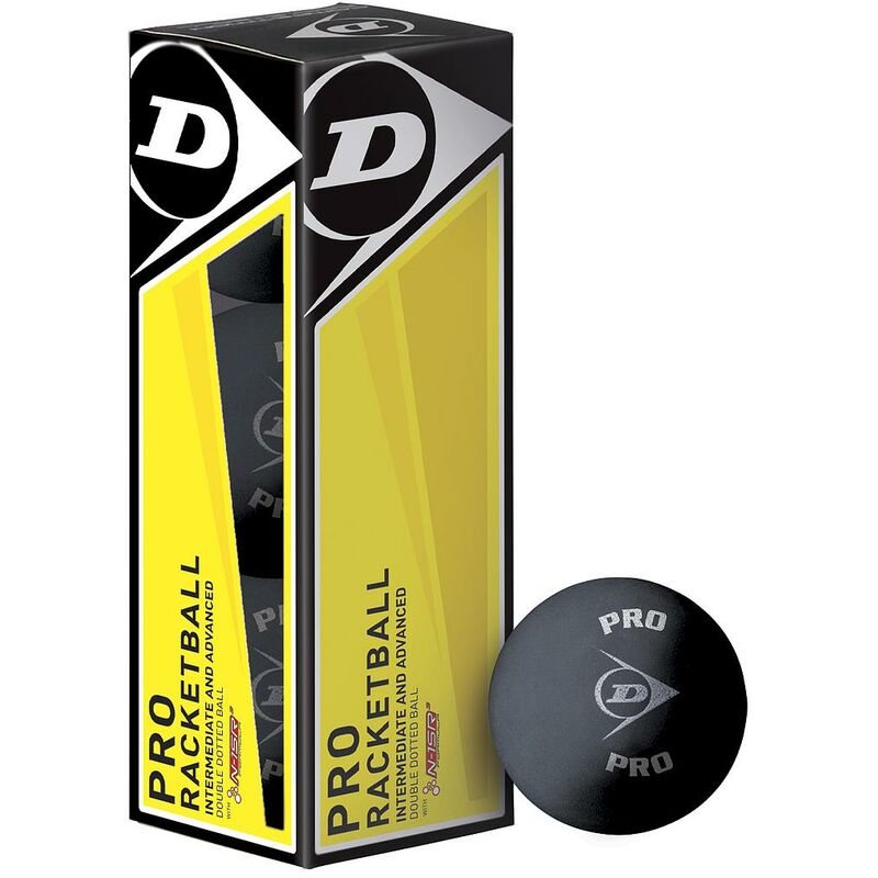 Dunlop - Pro Racketball Balls (Box of 3) - - - Multi