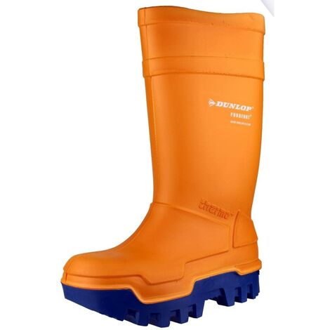 Dunlop Protective Footwear Purofort Thermo+ Full Safety Unisex Adulto Stivali di Gomma, Arancione 39 EU