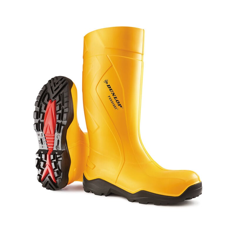 Dunlop - purofort +full safety wellingtons yellow 05