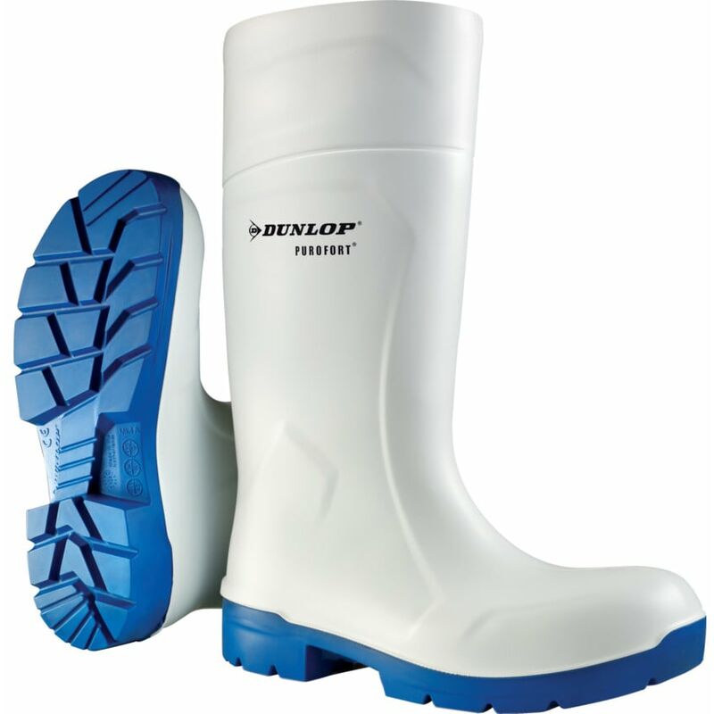 Dunlop CA61131 Foodpro Multigrip White Safety Wellington Boots - Size 6/39