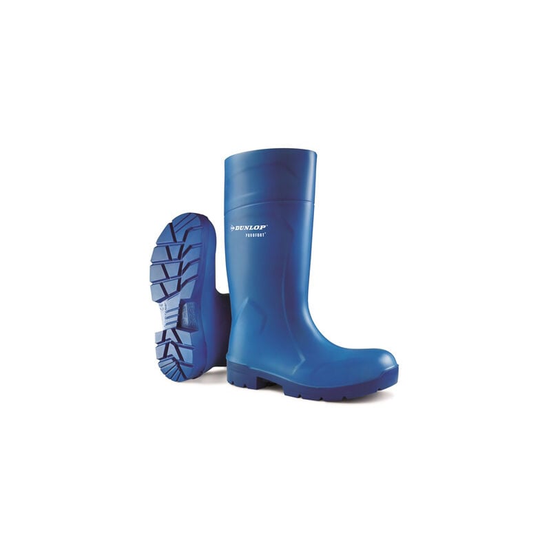 Dunlop - PUROFORT MULTIGRIP Safety Wellington Boot sz 10 - Blue