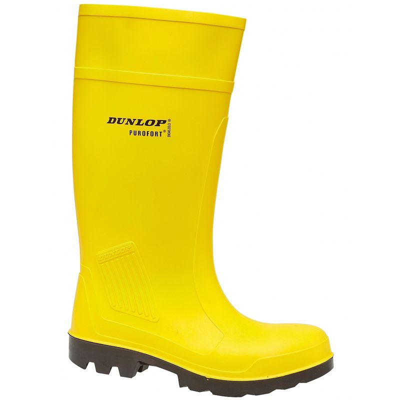 Dunlop C462241 Purofort Full Safety Standard / Mens Boots / Safety Wellingtons (7 UK) (Yellow)