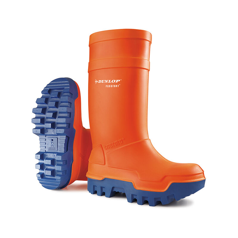 Dunlop - purofort thermo+safety Wellington Boot orange sz 6