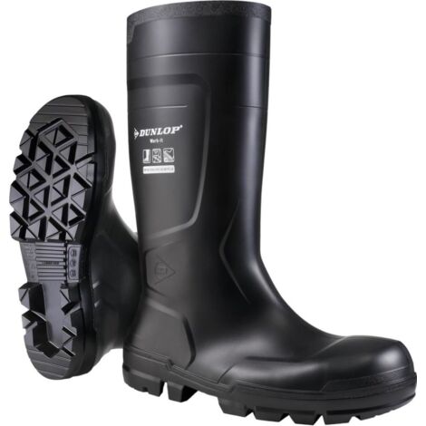 DUNLOP Sicherheits-Stiefel Work-It Full Safety Gr. 42 PVC schw S5 SR, NB2HD01