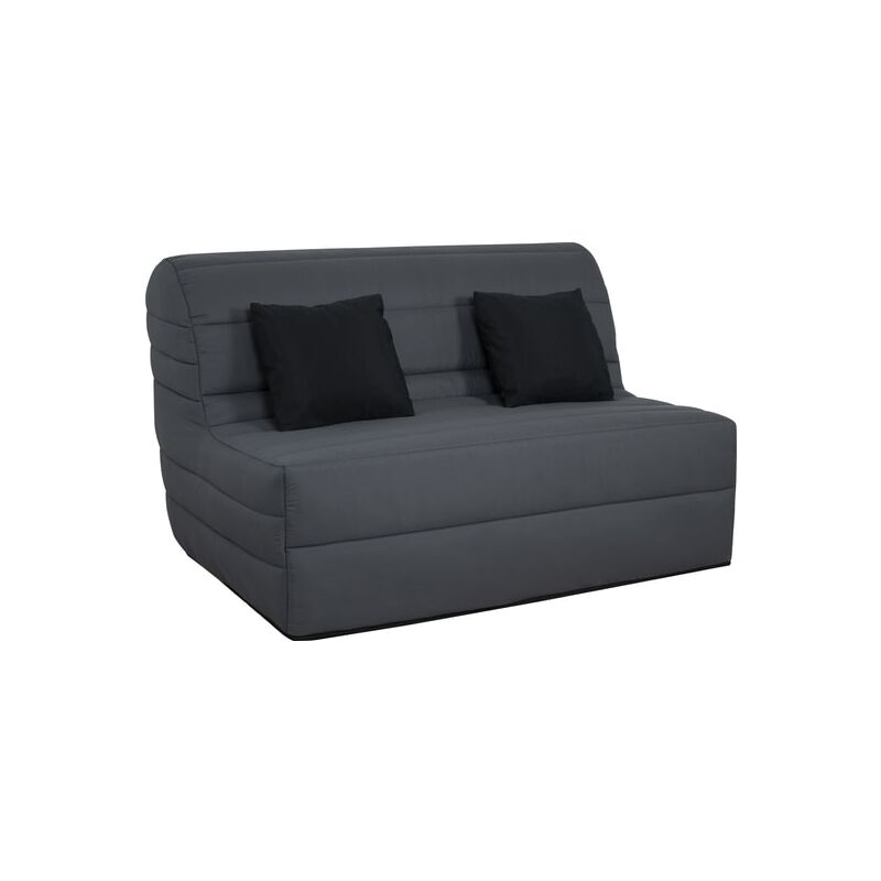 Canapé lit Alix bz 140 mousse 35 kg couette grise