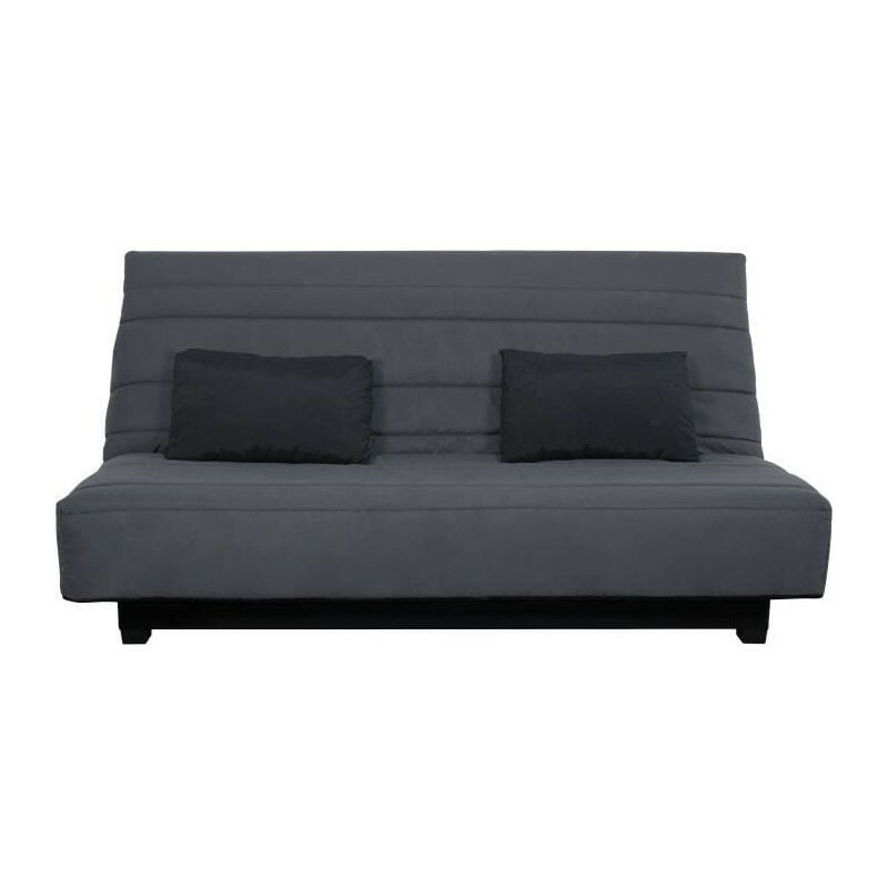 Banquette clic clac 2 places - Gris - ReVEUR - Dunlopillo