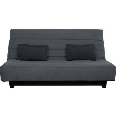 DUNLOPILLO Banquette clic clac 2 places - Gris - ReVEUR