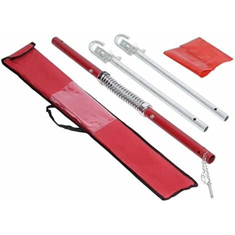 Dunnet Tools 2ton Tonne Tow Bar With Spring Dampener Heavy Duty Steel Tow Pole For Car Towing Tool With Bag 2000kg Tow Bar Car Van Emergency Sotrage Bag