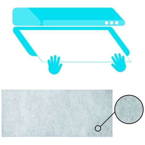 Dunstabzugsfilter 45x95 cm. 150 Gramm/m2