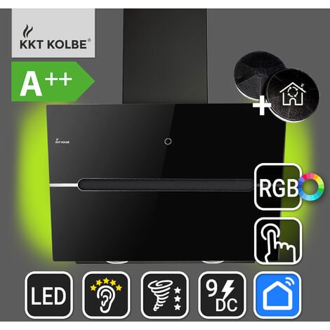 KKTKOLBE Dunstabzugshaube 60cm ECCO609SHCM RGBW Ambientebeleuchtung