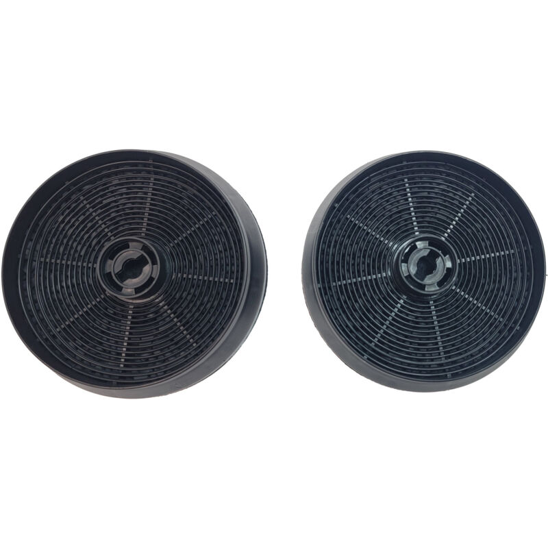 Ersatzteil - Set 2 Kohlefiltern ACM14 145 x 30 mm - - CANDY, ARISTON HOTPOINT, SOGELUX, AIRLUX, ROSIERES, BEKO, GLEMGAS, ELITAIR, AYA, INDESIT,