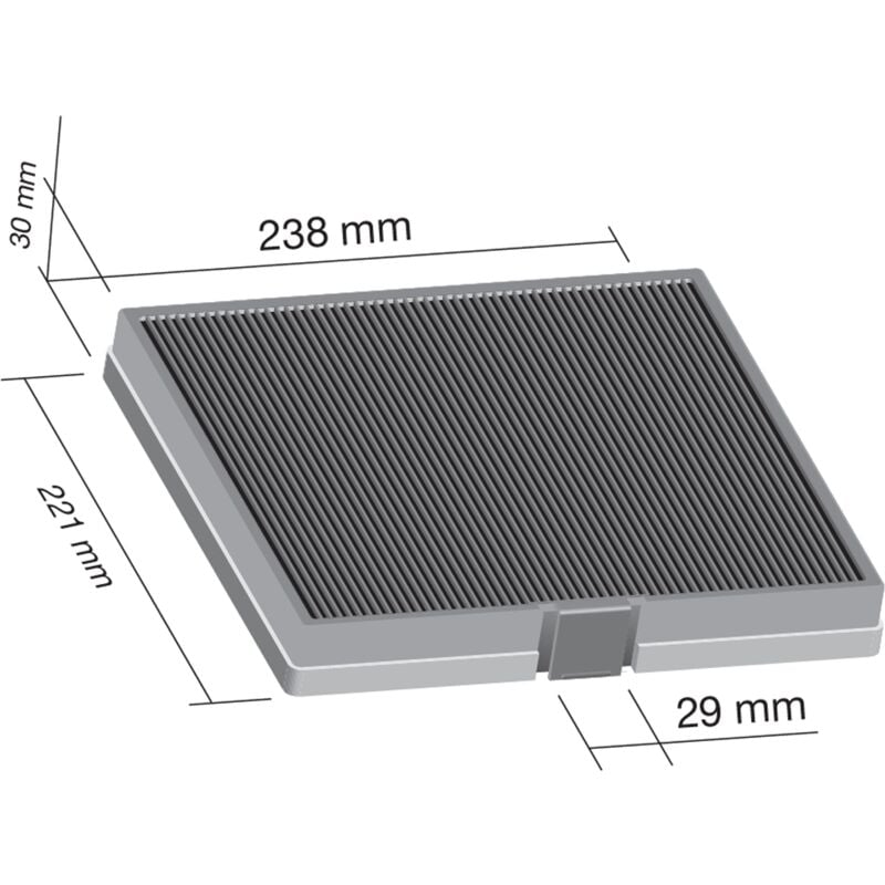 Ersatzteil - Kohlefilter D241 CA240S - - arthur martin electrolux, arthur martin Indesit de dietrich, candy, sauter, rosieres, ariston hotpoint,