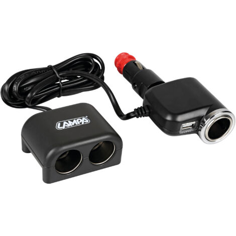 Duo 3+1, presa accendisigari multipla con USB, 12/24V