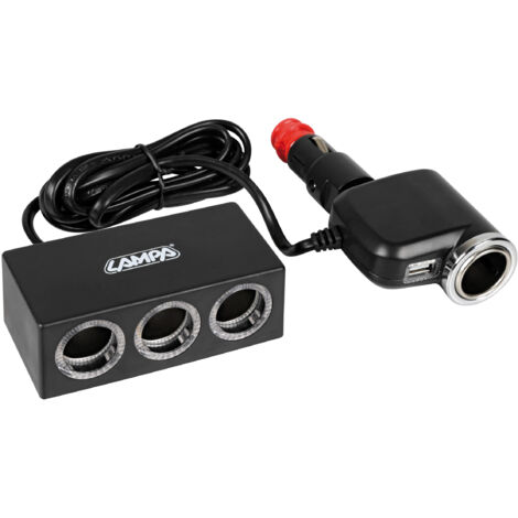 Duo 4+1, presa accendisigari multipla con USB, 12/24V