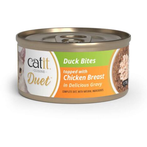 Dúo de carne con toppings para gatos Catit Cuisine Duet