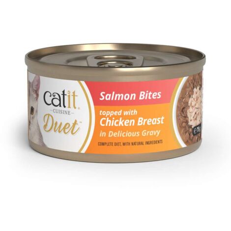 Dúo de carne con toppings para gatos Catit Cuisine Duet