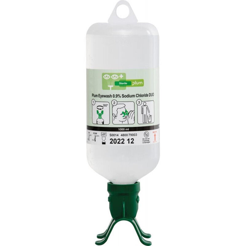 Duo de flacons lave-yeux 1000 ml