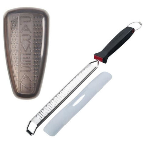 Duo Grattugia per scorze e Grattugia per parmigiano - FACKELMANN - Acciaio inossidabile - 42 e 19 cm