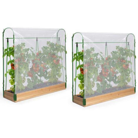Duo Modulares Tomatengewächshaus Spezielles Wachstum Komplettset Plane + Stütze