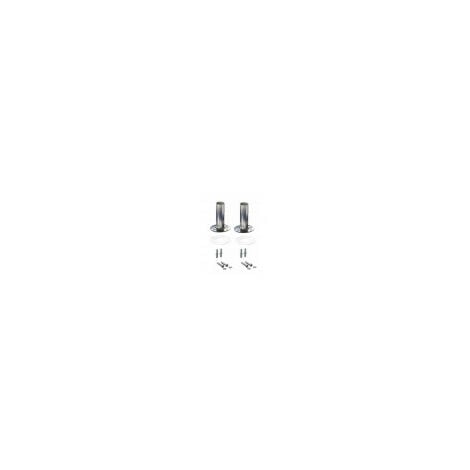 Duo-Pack Anclaje Pletina para escaleras de piscinas. D.40mm. Incluye juntas de goma, tacos y tornillos de sujección a suelo