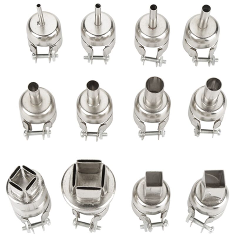 Prenfle - Eosnow Kit de buses de pistolet thermique 12 pièces pour Station de soudage à Air chaud 850, accessoire d'outil de réparation