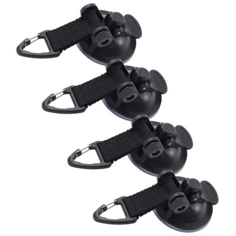 Duokon ventouses robustes 4 pièces voiture tente ventouse haute résistance léger facile à installer Portable ventouses pour