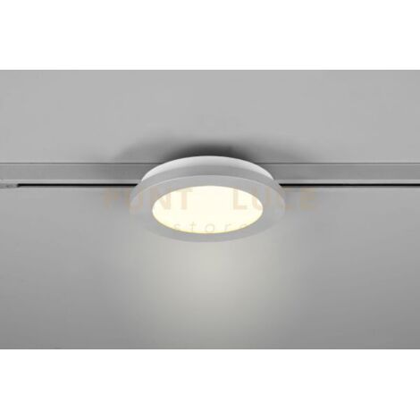 DUOLINE CAMILLUS PLAFONIERA LED 9W 900lm, 3000K BORDO ALLUMINIO D.17CM PER BINARIO DUOLINE