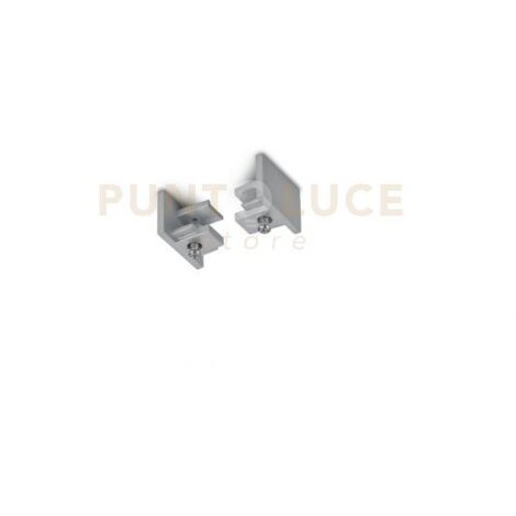 DUOLINE KIT 2 TAPPI FINALI ALLUMINIO PER SISTEMA BINARIO