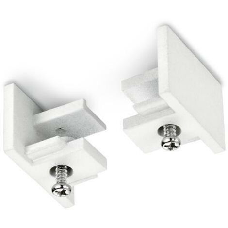 DUOLINE KIT 2 TAPPI FINALI BIANCO PER SISTEMA BINARIO