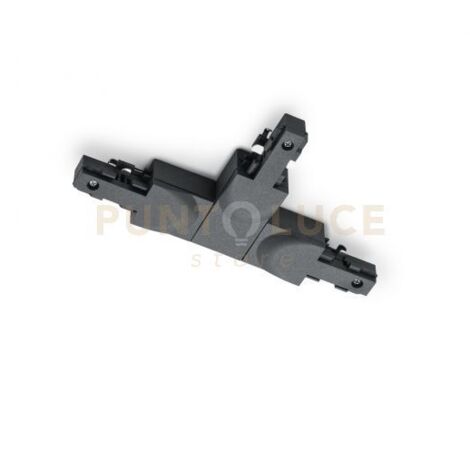 DUOLINE RACCORDO A " T " NERO TERRA A SX+SX L. 16CM X H. 10CM PER SISTEMA BINARIO