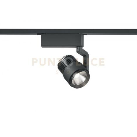 DUOLINE RADIATOR SPOT LED 15W 1270lm, 2300+3000+4000K ORIENTABILE METALLO NERO H. 23CM DIMMERABILE