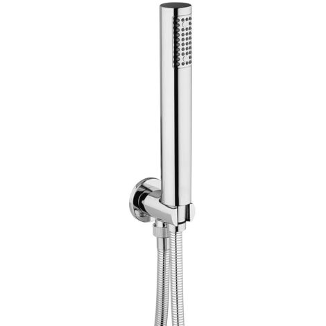 Duplex doccia a parete anticalcare tonda in ottone cromo Jacuzzi  rubinetteria diametro 2,4 cm 0KC00901JA00