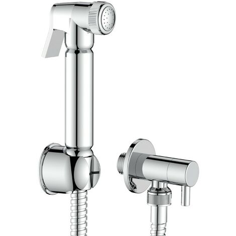 Duplex idroscopino tondo flessibile 150 cm con supporto e rubinetto
