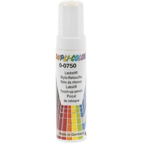 Dupli color - 598418 - Duplicolor Stylo de Couleur pour Véhicule de Retouche Peinture AC DS 0-0750, Blanc Brillant, 12 ml