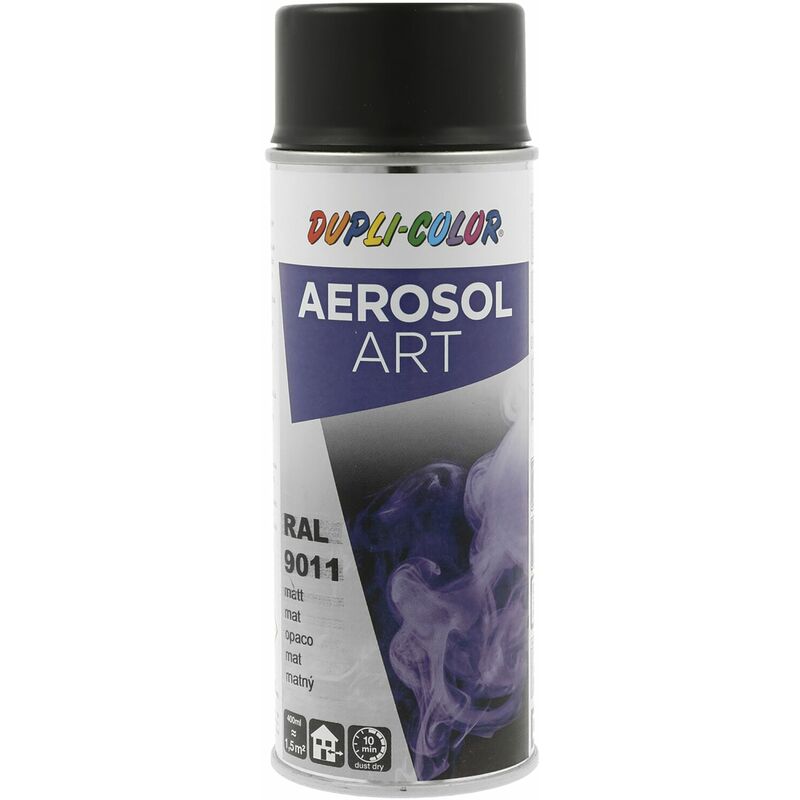 Dupli-color - Dupli Color Aerosol Art Lackspray Graffiti Dose - Wetterfest, Lichtecht Und Uv-beständig - Graffiti-spray 400ml, Graphitschwarz Matt