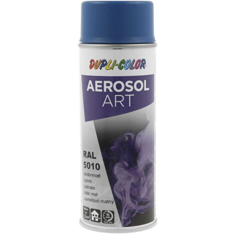 Dupli Color Aerosol Art Lackspray Graffiti Dose - wetterfest, lichtecht und UV-beständig - Graffiti-Spray 400ml, enzianblau seidenmatt RAL 5010
