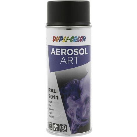 Dupli Color Aerosol Art Lackspray Graffiti Dose - wetterfest, lichtecht und UV-beständig - Graffiti-Spray 400ml, graphitschwarz matt RAL 9011