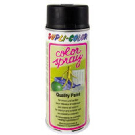 DUPLI-COLOR Kunstharzlackspray, schwarz matt, 400 ml