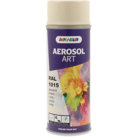 DUPLI-COLOR - Peinture spray ART RAL 1015 Brillant - 775611 - Ce produit de marque DUPLI COLOR est neuf.