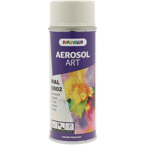 DUPLI-COLOR - Peinture spray ART RAL 9002 Brillant - 722684 - Ce produit de marque DUPLI COLOR est neuf.