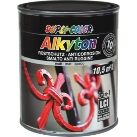 DUPLI-COLOR - Pot de peinture 750 ml - 11856 - Noir mat - Ce produit de marque DUPLI-COLOR est neuf.