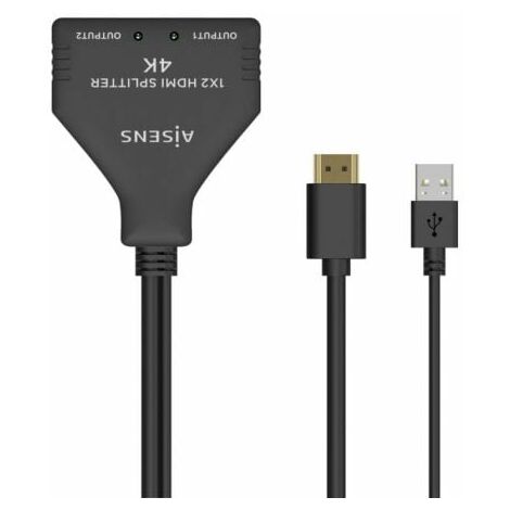 CableMarkt - Duplicador pasivo de 1 conector HDMI macho a 2 conectores HDMI  hembra de 25 cm