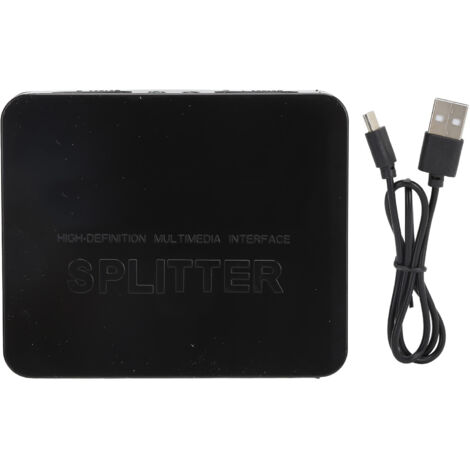 Duplicateur HDMI 1 entrée 2 sorties pour Moniteurs Doubles 4K 1080P 3D - Amplificateur Signal Multimédia HD