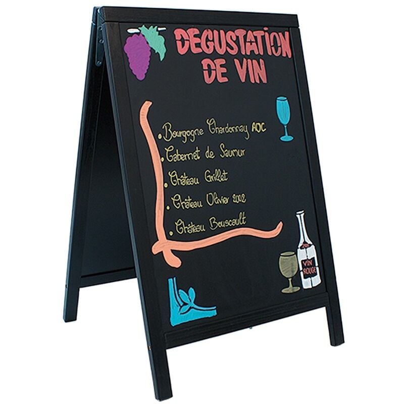 Securit - Ardoise trottoir - Duplo (55x85 cm) - 5 couleurs - 55 x 85 cm